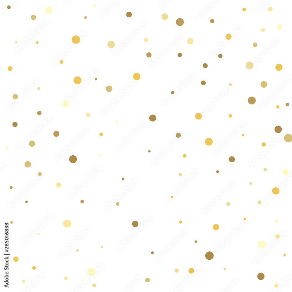 Gold dots. Confetti cover from gold dots. Gold dots. Confetti cover from gold dots.