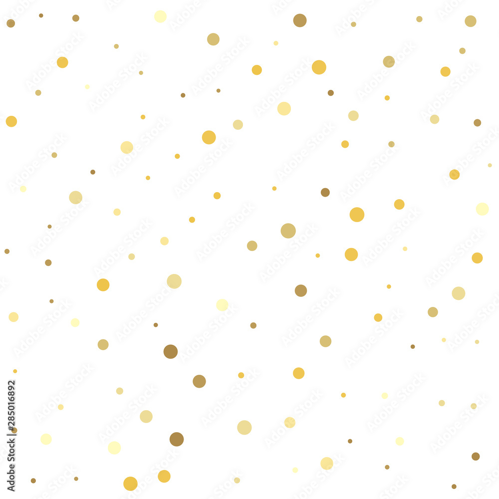 Texture of gold foil. Gold flying dots confetti magic cosmic christmas vector. Texture of gold foil. Gold flying dots confetti magic cosmic christmas vector.