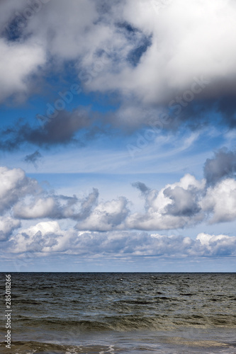 Cloudy day by Baltic sea, Liepaja, Latvia.