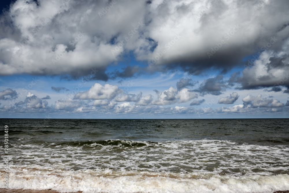 Cloudy day by Baltic sea, Liepaja, Latvia.