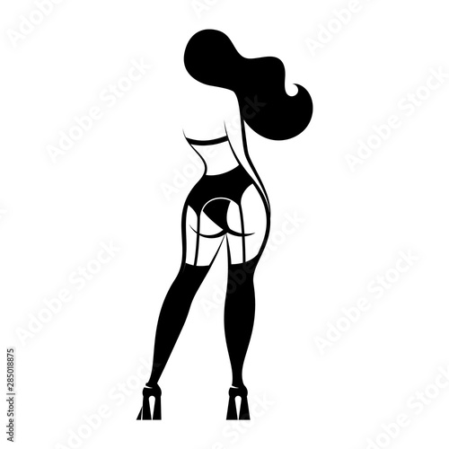 woman in underwear