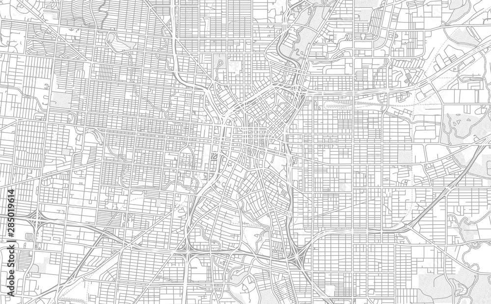 Fototapeta premium San Antonio, Texas, USA, bright outlined vector map