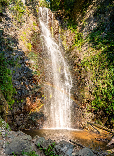 Waterfall Pesegh or Pesech in Brinzio  Valcuvia  province of Varese  Italy.