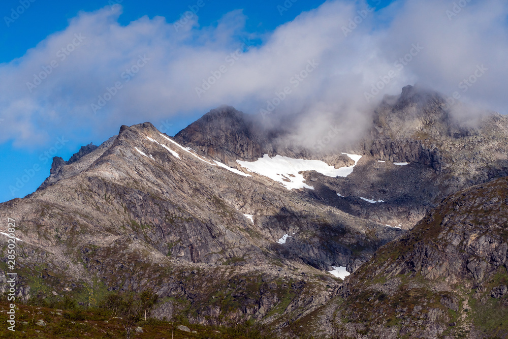 in the mountains of Norway,Tromso in the mountains of Norway,Tromso