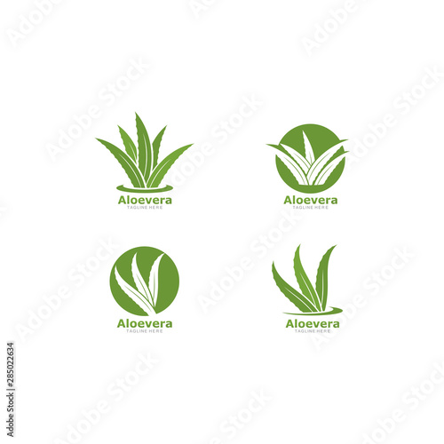 Set of aloevera logo template vector icon