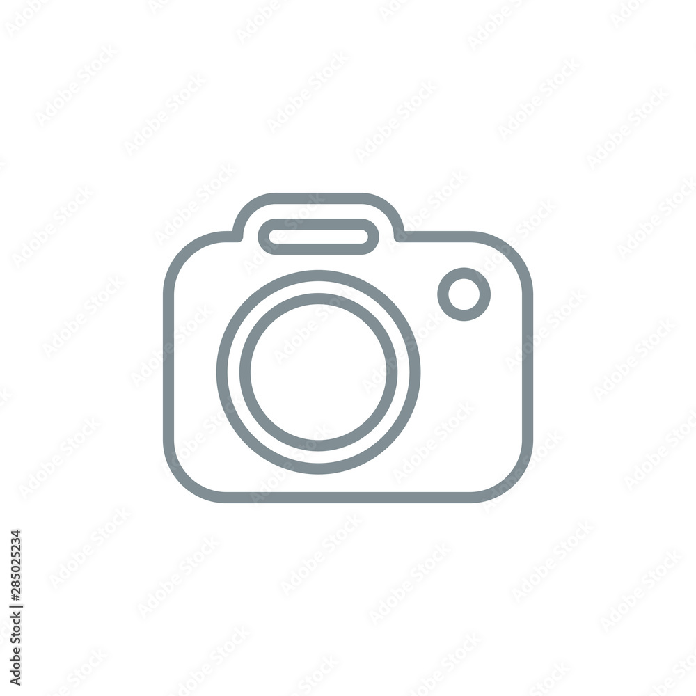 camera photo shoot outline flat icon. Single high quality outline logo symbol for web design or mobile app. Thin line sign design logo. gray icon pictogram isolated on white background camera photo shoot outline flat icon. Single high quality outline logo symbol for web design or mobile app. Thin line sign design logo. gray icon pictogram isolated on white background