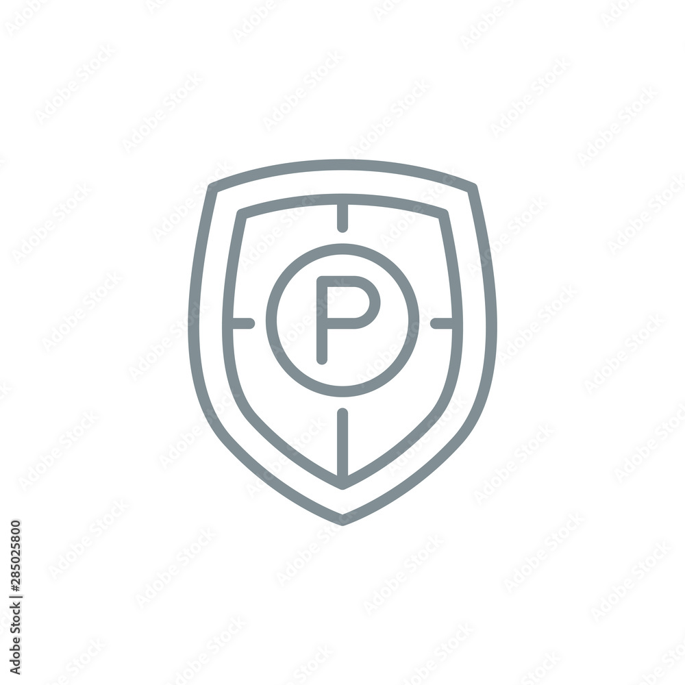 shield protect outline flat icon. Single high quality outline safety logo symbol for web design or mobile app. Thin line shield secure logo. gray icon security isolated on white background shield protect outline flat icon. Single high quality outline safety logo symbol for web design or mobile app. Thin line shield secure logo. gray icon security isolated on white background