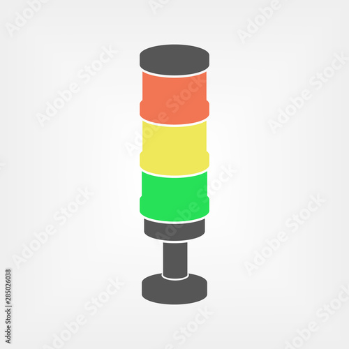Andon vector illustration. Lean manufacturing tool isolated icon