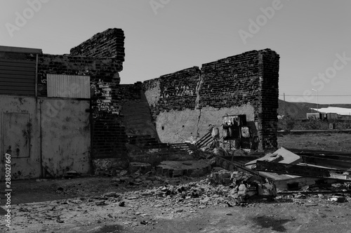 Destroyed building photo