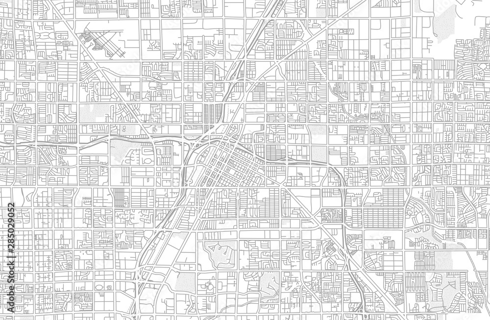 Las Vegas, Nevada, USA, bright outlined vector map
