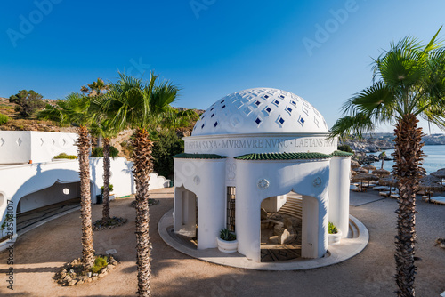 Kalithea Spring Therme Architecture Exterior in Day Light, Rhodes, Greece photo