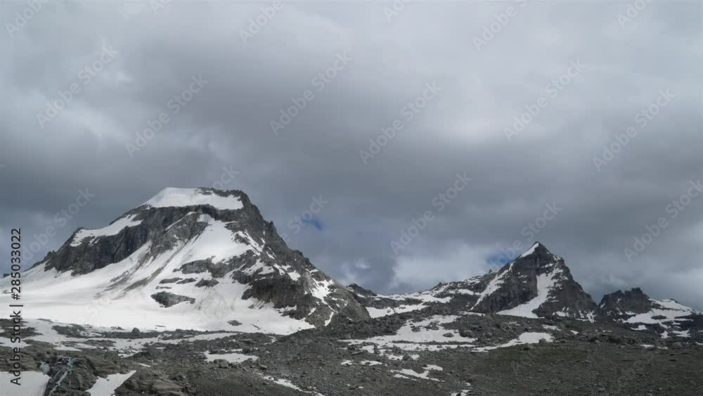 Time lapse of Clouds move overthe Italian Alps. Gran paradiso national park. 4K Time lapse of Clouds move overthe Italian Alps. Gran paradiso national park. 4K