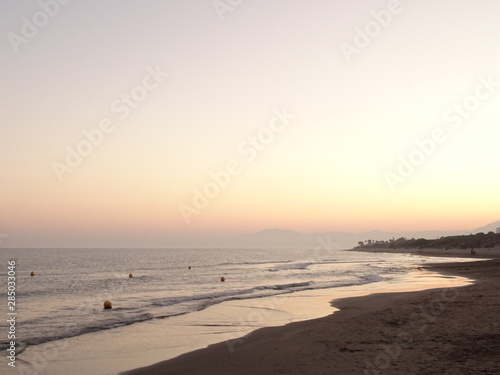 olas playa de cabopino marbella malaga photo