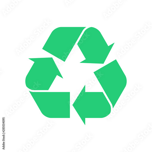 Green recycle symbol