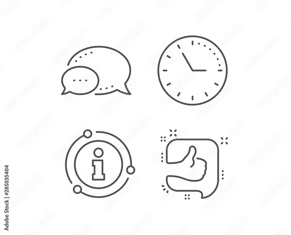 Like line icon. Chat bubble, info sign elements. Customer satisfaction sign. Best service symbol. Linear like outline icon. Information bubble. Vector Like line icon. Chat bubble, info sign elements. Customer satisfaction sign. Best service symbol. Linear like outline icon. Information bubble. Vector