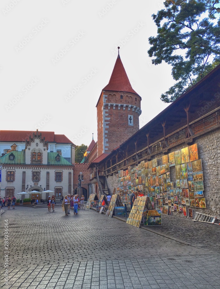 Obraz premium Cityscape of Krakow, Poland
