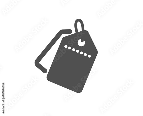 Shopping labels. Sale tags icon. Discount coupon symbol. Classic flat style. Simple sale tags icon. Vector