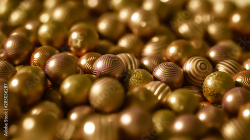 Beautiful festive background with balloons. 3d illustration, 3d rendering.