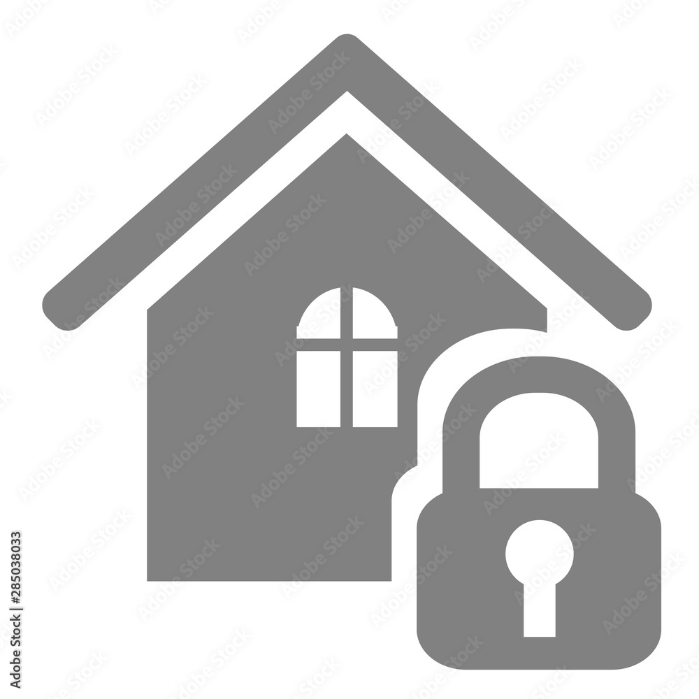 Security icons set - lock home. Vector icon. Security icons set - lock home. Vector icon.