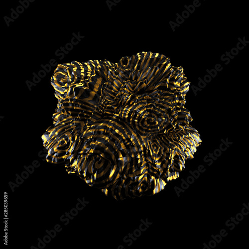 Abstract shape background. 3d illustration  3d rendering.