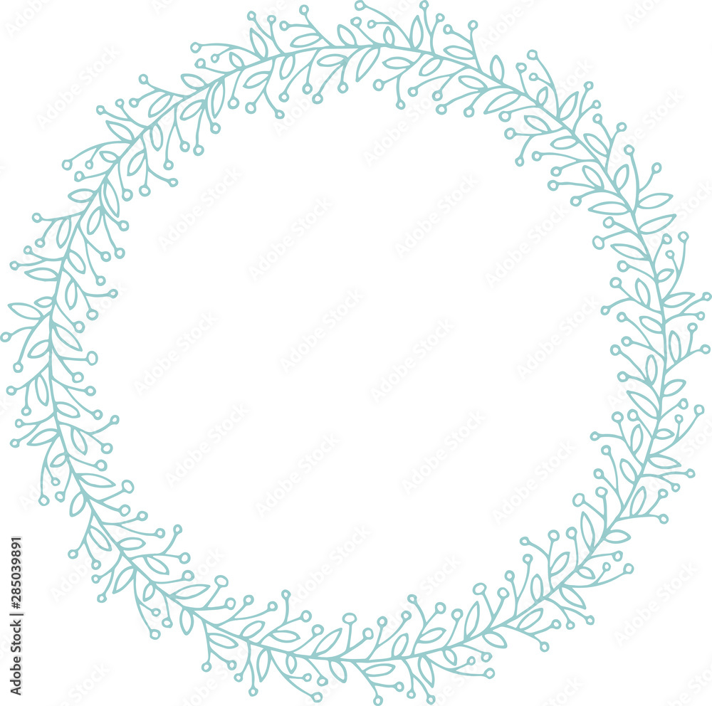wreath of leaves and berries for frame and decor wreath of leaves and berries for frame and decor
