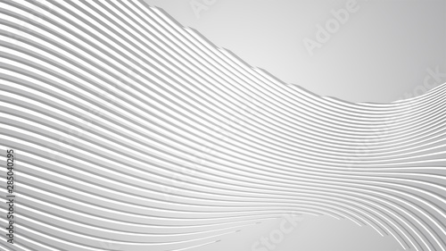 Abstract White Wavy Lines Background Texture with White and Grey Gradient Backdrop Abstract Pattern Vector illustration