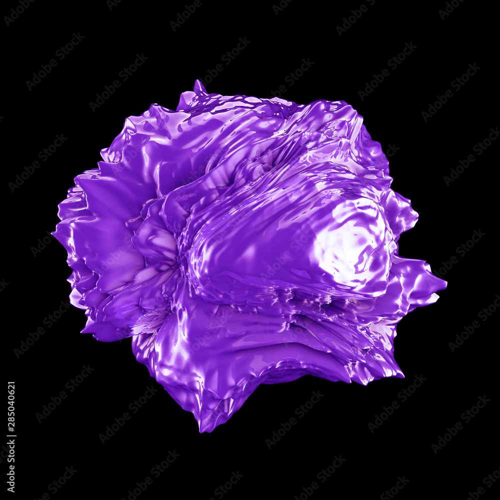 Fototapeta premium Abstract shape background. 3d illustration, 3d rendering.