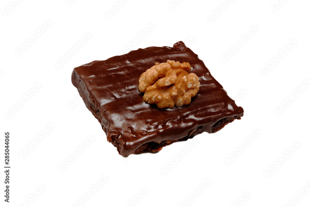 Chocolate Chip Cookie on plate on a white isolated background Chocolate Chip Cookie on plate on a white isolated background