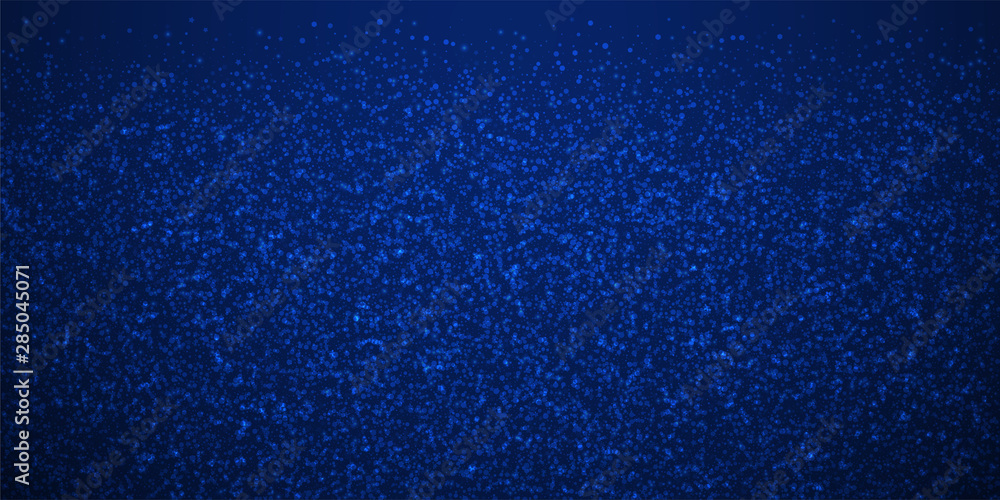 Obraz premium Magic stars Christmas background. Subtle flying sn