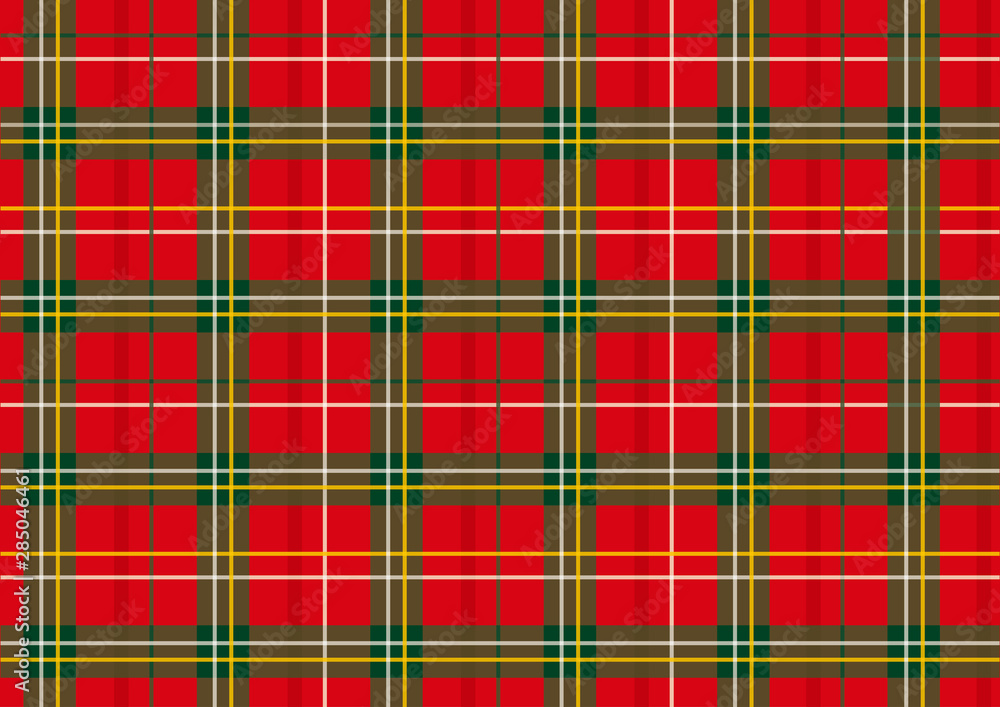Obraz premium タータンチェック柄
