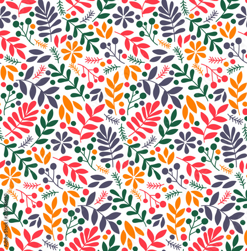Floral seamless vector pattern