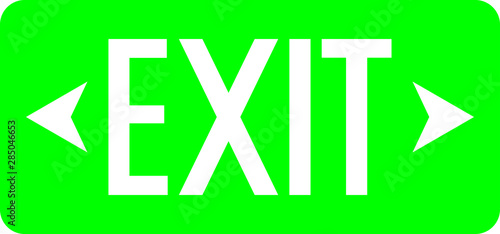 exit sign vector