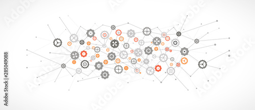machine technology gears. retro gearwheel mechanism bacground
