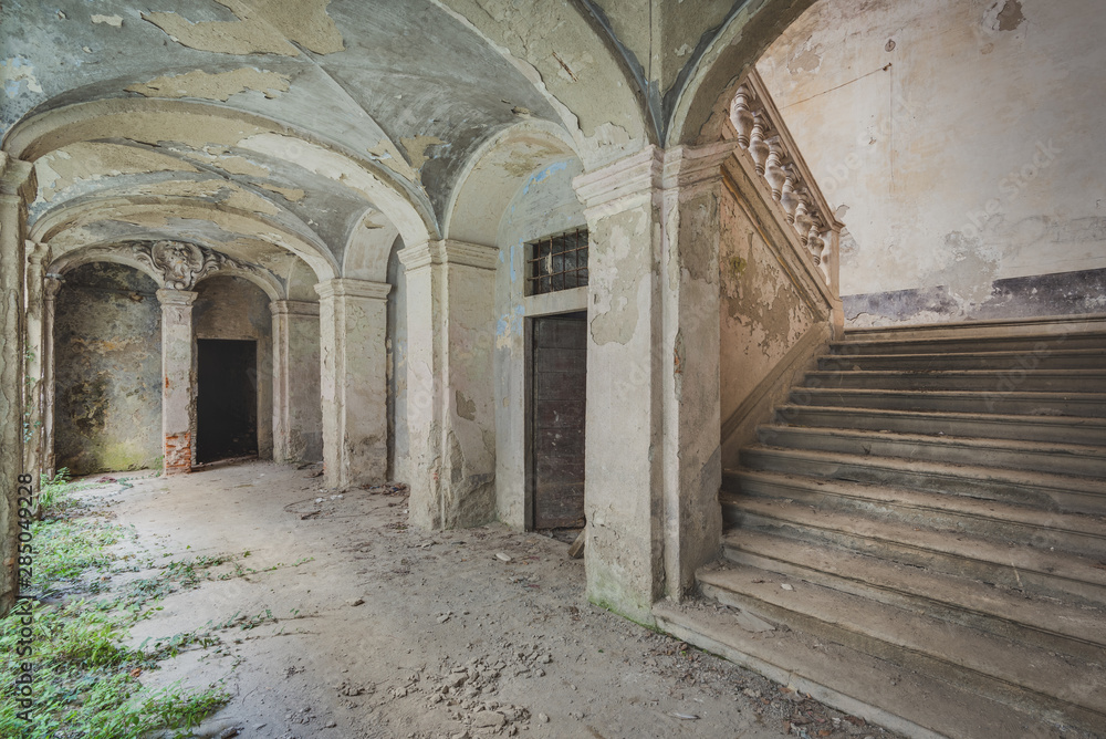 Obraz premium Castle Architecture Hallway