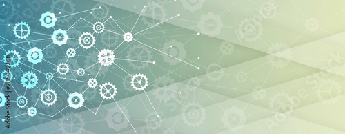 machine technology gears. retro gearwheel mechanism bacground