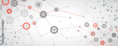 machine technology gears. retro gearwheel mechanism bacground