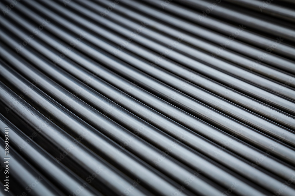 Abstract steel chrome pipe background, texture of modern stell tube bench Abstract steel chrome pipe background, texture of modern stell tube bench