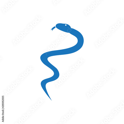 Medical snake graphic design template vector isolated