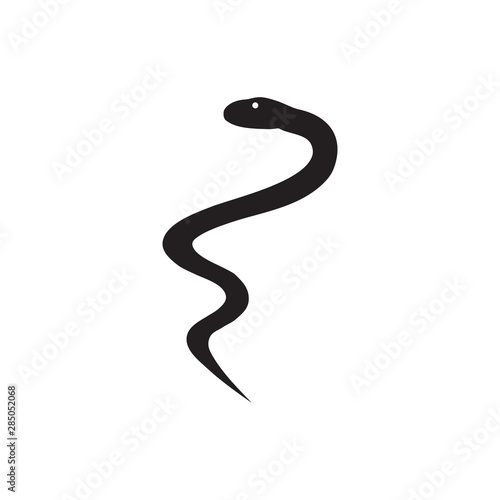 Medical snake graphic design template vector isolated
