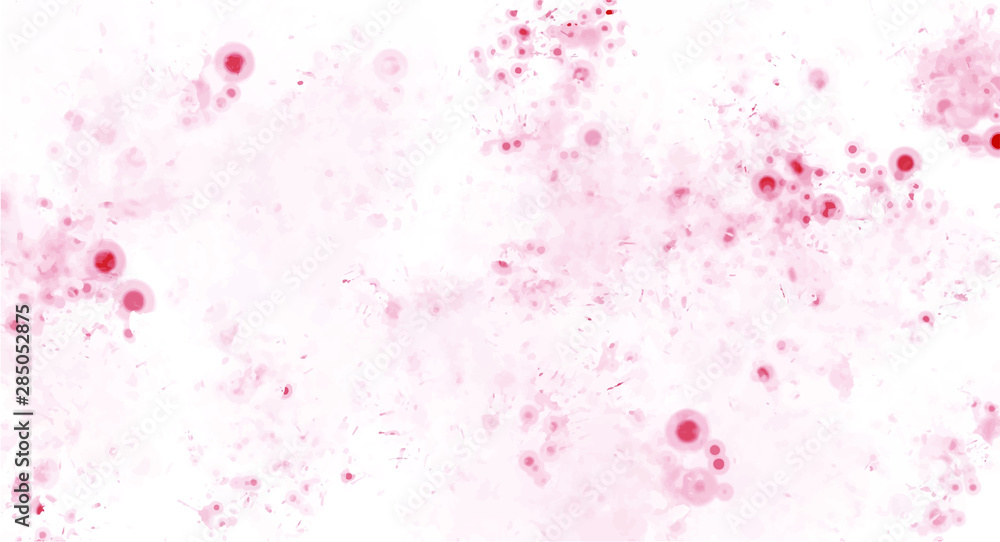 Pink blots watercolor background for your design, watercolor background concept, vector.