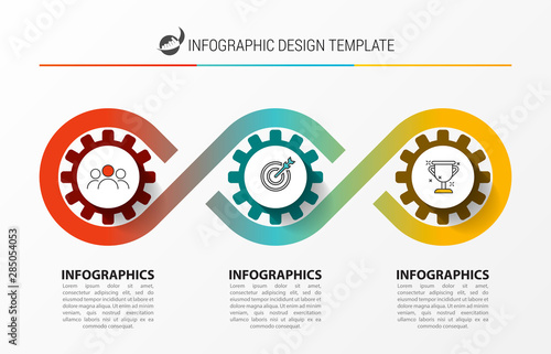 Infographic design template. Creative concept with 3 steps