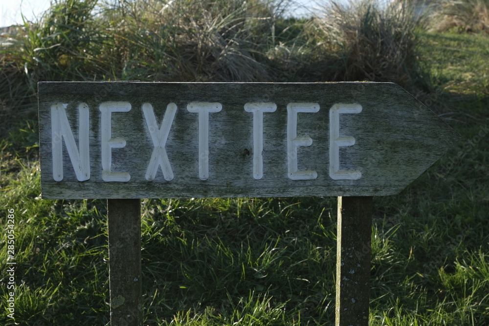 Fototapeta premium Signs on a golfcourse