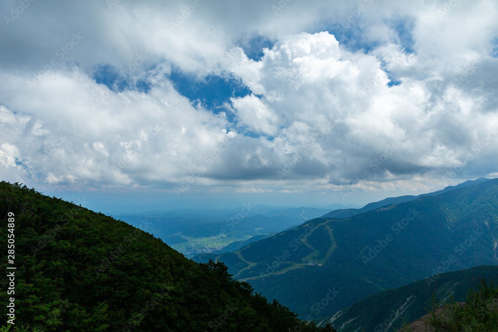 Naklejka premium 自然 登山 旅行