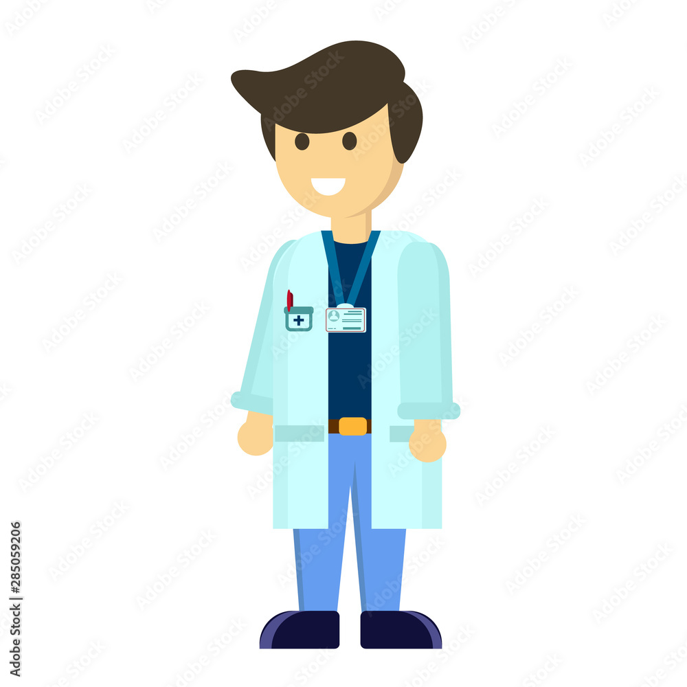Male doctor nurse in blue Male doctor nurse in blue