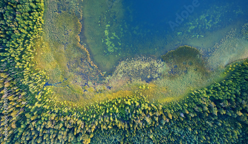 Fototapeta Naklejka Na Ścianę i Meble -  Aerial landscape from the drone - coastline