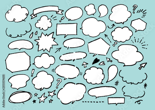 クレヨン画吹き出しセット2