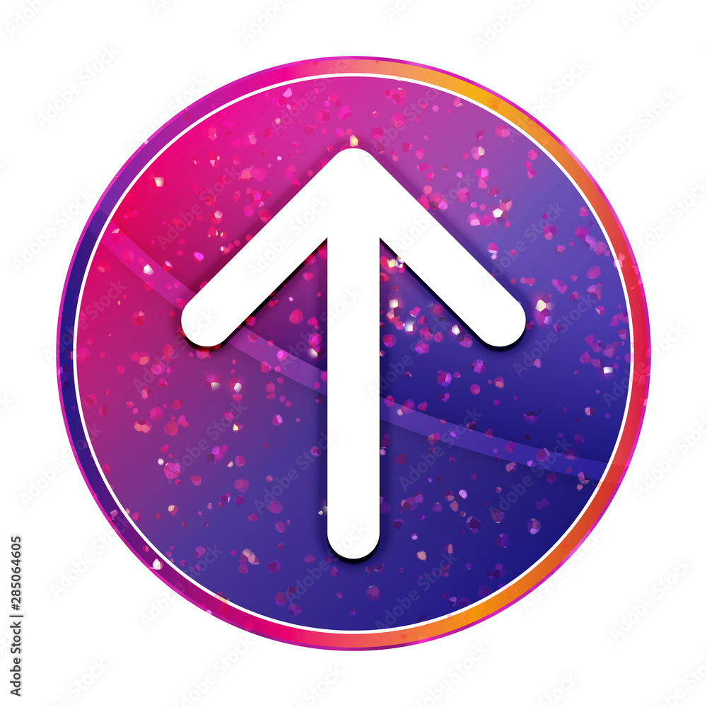 Up arrow icon creative trendy colorful round button illustration Up arrow icon creative trendy colorful round button illustration