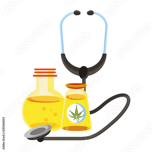cannabis martihuana sativa hemp cartoon