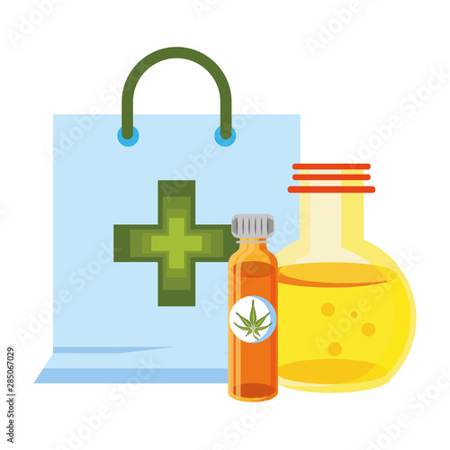 cannabis martihuana sativa hemp cartoon