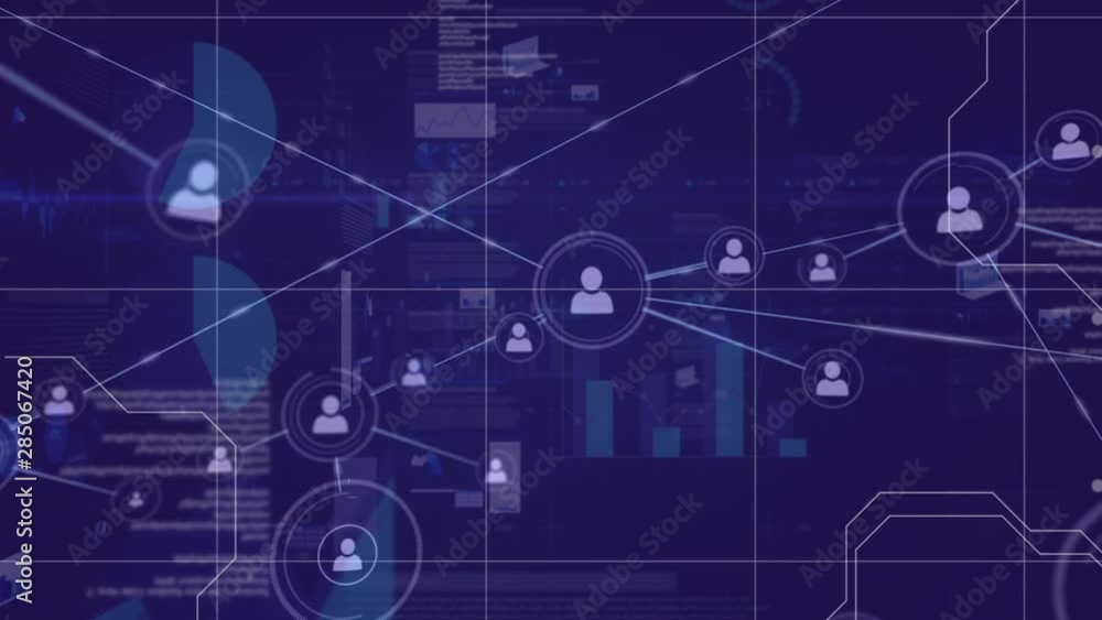 Network of connections and data processing Network of connections and data processing